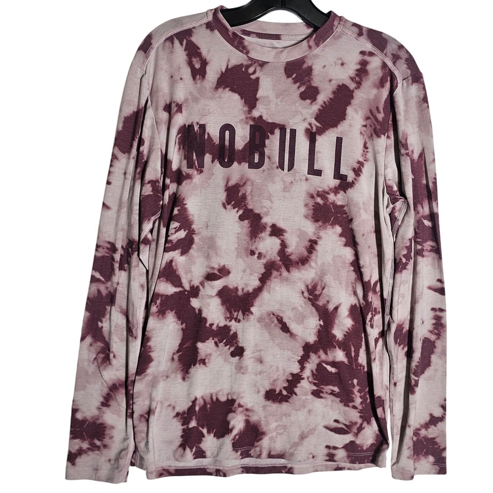 NOBULL Womens Purple Tie Dye Long Sleeve Training Top Size M 1582